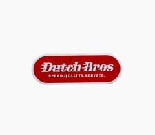 Dutch Bros Sticker Grants Pass Collection Speed Quality Service Red Motion Logo picture