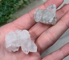 Apophyllite Crystal Cluster Lot Of 2 Small Specimens India 1.2