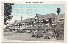 Vintage The Inn Charlevoix Michigan MI Postcard c1937 White Border picture