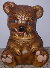 Vtg Authentic California Originals Bear Cub Cookie Jar 11