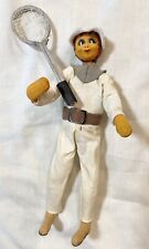 Vintage￼ NAPCO felt ￼Tennis player￼￼ 7” Painted Face Made in Japan detailed ￼ picture