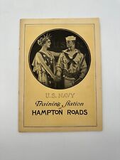 1921 US Navy Training Station Hampton Roads Ad Book & Letter to Encourage Mother picture