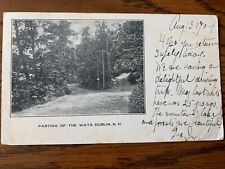 Parting of the Ways, Dublin NH Vintage postcard with U.S.“One Cent” Stamp picture
