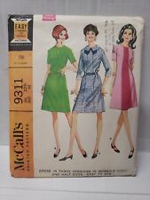 McCall's Sewing Pattern #9311 Dress in Three Versions Size 22 1/2 -Cut Complete- picture