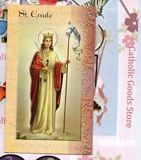 Saint St. Ursula - Biography, prayer, Feast Day, etc... Folder Card picture