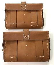 WWI SOVIET RUSSIA M1891 M1930 91/30 MOSIN NAGANT RIFLE AMMO POUCHES,PAIR-BROWN picture