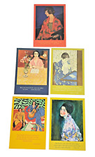 Coldwater Creek Postcards of Women Set of 5 Matisse Chaplin Cassatt Klimt picture