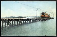 MANITOU BEACH NY Postcard 1910s Braddock's Bay Electric Train picture