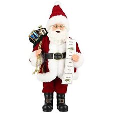AGM 11 Santa Claus, Christmas Figurine Figure Decor with Black Gifts Bag for Hol picture