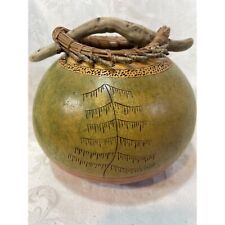 Gourd Bowl Rustic Pine Tree Pine Needle Twig Trim Home Decor picture