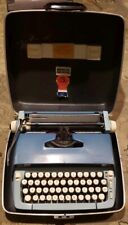Vintage 1960s Smith Corona Sterling Typewriter - Two Tone Blue - WORKS GREAT picture