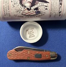great eastern cutlery gec Tidioute 562123 EO Jigged Natural Linen Micarta  picture