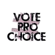 Vote Pro Choice Women Abortion Rights Liberal Democrat Button Pin 2 1/4” Round picture