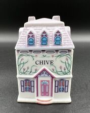 Chive—The Lenox Spice Village Fine Porcelain House Jar 1989 3” Tall *Scrape* picture