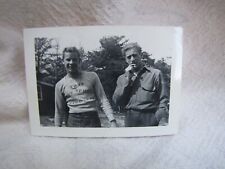 Vtg Original Photo 2 Navy Men~Hot Springs Va Shirt~Smoking~Gay Int picture