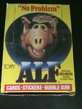 1987 Topps ALF Series 1 & Series 2 Wax Boxes With 96 Sealed Wax Packs picture