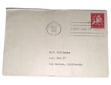 1948 FIRST DAY OF ISSUE San Maroos CA New York NY US Air Mail Willbanks Envelope picture