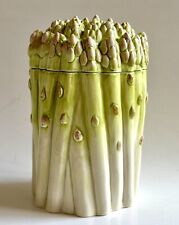 Fitz And Floyd Asparagus Container Jar 1980s Japan Made VGC 7inch High With Lid picture
