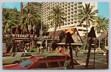 The International market Place Waikiki Beach Honolulu Hawaii Vintage Postcard picture