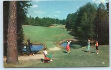 PINEHURST, NC North Carolina ~ LADIES Playing GOLF on #1 Course c1940s Postcard picture