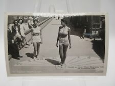 1950's MISS OREGON Miss AMERICA at Sun Dial SEASIDE Oregon RPPC Photo POSTCARD picture