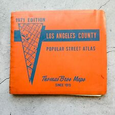 Thomas Bros Maps Popular Street Atlas Los Angeles Orange County 1971 Edition picture