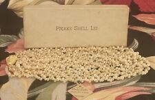 Vintage Mea Hawaii PIKAKE SHELL LEI 4-Strand Necklace In Box Hawaiian Rare 32” picture