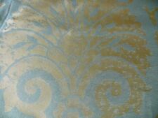 BY YD STONE SCULPTURE 100%SILK DAMASK LARGE MEDALLION 