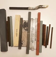 variety of sharpening stones vintage picture