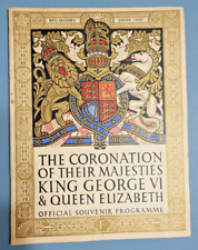 1937 Coronation King George VI & Queen Elizabeth OFFICIAL SOUVENIR PROGRAMME picture