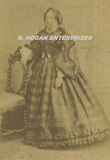 Vintage 1800's WOMAN WEARING DRESS SCHENK & HALLE STUDIO CDV CARD PHOTO N3E picture