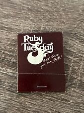 Vintage Matchbook  Ruby Tuesday Restaurant  Throughout The Southeast  FULL picture