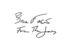 Bruce Foxton HAND SIGNED 6x4 White Card THE JAM *IN PERSON* *COA* Paul Weller picture