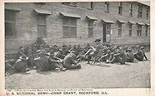 US National Army Pre 1907 Postcard Camp Grant Rockford IL Barracks Officer *Ab1c picture