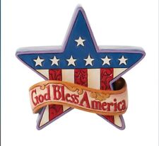 Jim Shore HWC Patriotic Star Figurine God Bless America 3.6”H Enesco NIB picture
