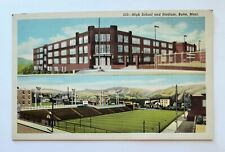 Butte MT Montana High School & Stadium Vintage Postcard D2 picture