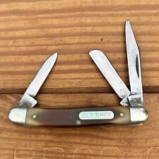 Vintage SCHRADE OLD TIMER 108OT Sawcut Delrin Small Stockman NY USA picture
