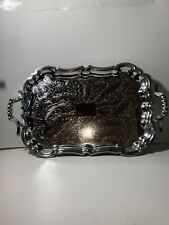Vintage Shelton Ware NYC Chrome Metal Butlers Tray 21.5 in. picture