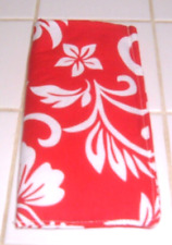 KAUAI MADE RED HIBISCUS DESIGN PADDED EYEGLASSES/SUNGLASSES CASE POUCH HOLDER #1 picture