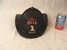 Antique Cairns & Bros NY Plaineville Mass Metal Fire Helmet picture