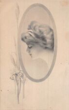 BEAUTIFUL WOMEN-ARTIST DRAWN~LOT OF 5 1910s POSTCARD picture