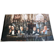 The Meeting 3ftx5ft flag banner limited edition scarface godfather good fellas picture