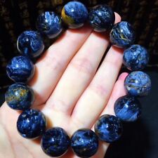 100% Natural Blue Pietersite Round Beads Gemstone Stretch Bracelet 16mm AAAAA picture