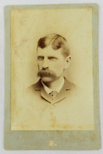 Man with Mustache Striped Tie Portrait 6 x 4