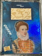 EXTREMELY RARE - QUEEN ELIZABETH 1 - JUMBO XL HANDWRITTEN RELIC CARD - RARITY picture