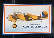 Gloster Gladiator Great Britain Aviation Metal AAA Sign Co USA picture