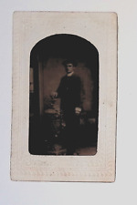 Late 1800s-Early 1900s Tintype Bert Pierce 1st Boyfriend of Anna E. Hawk Spencer picture
