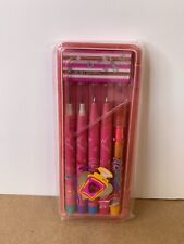 Vintage Sanrio 1991 Pens, Pencils, Eraser Pink Kit picture