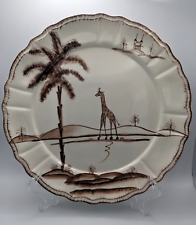Giraffe- Animal Landscape Plate Baum Brothers Sold by Nordstrom picture