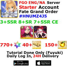 [ENG/NA][INST] FGO / Fate Grand Order Starter Account 3+SSR 40+Tix 770+SQ #HNUM picture